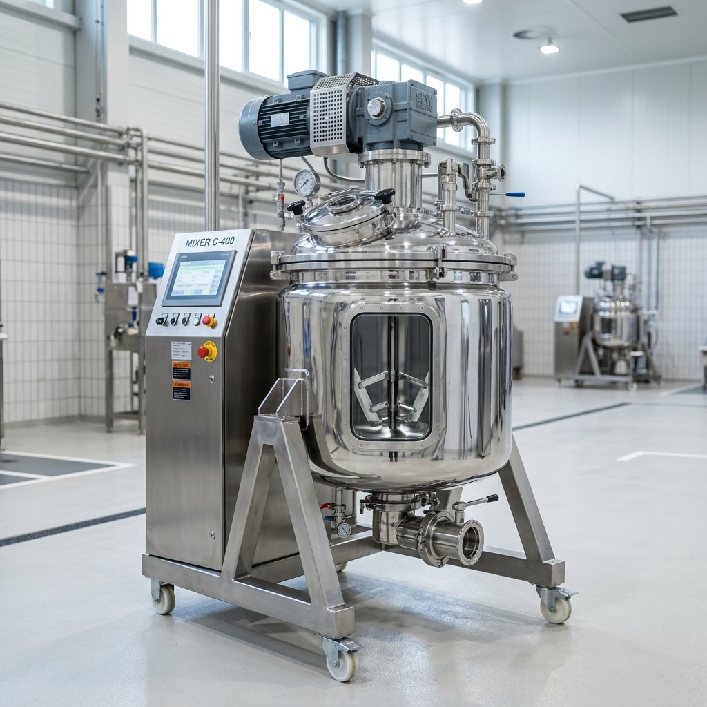 Mesin mixer kosmetik dan farmasi presisi buatan K Nugraha N Teknik