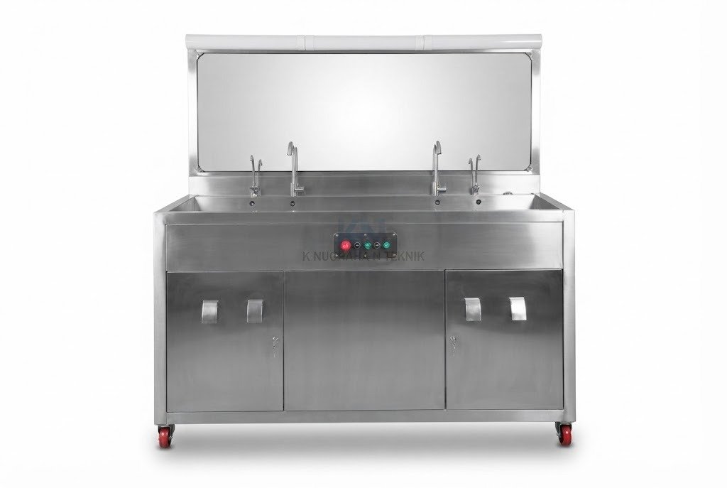 Scrubber stainless steel untuk filtrasi gas industri buatan K Nugraha N Teknik